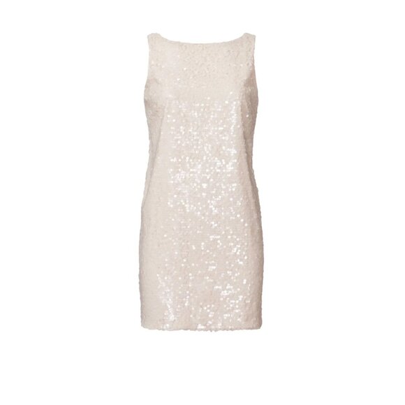 JAYGODFREY Betty Sequin Shift Dress in Blush - Picture 2 of 8